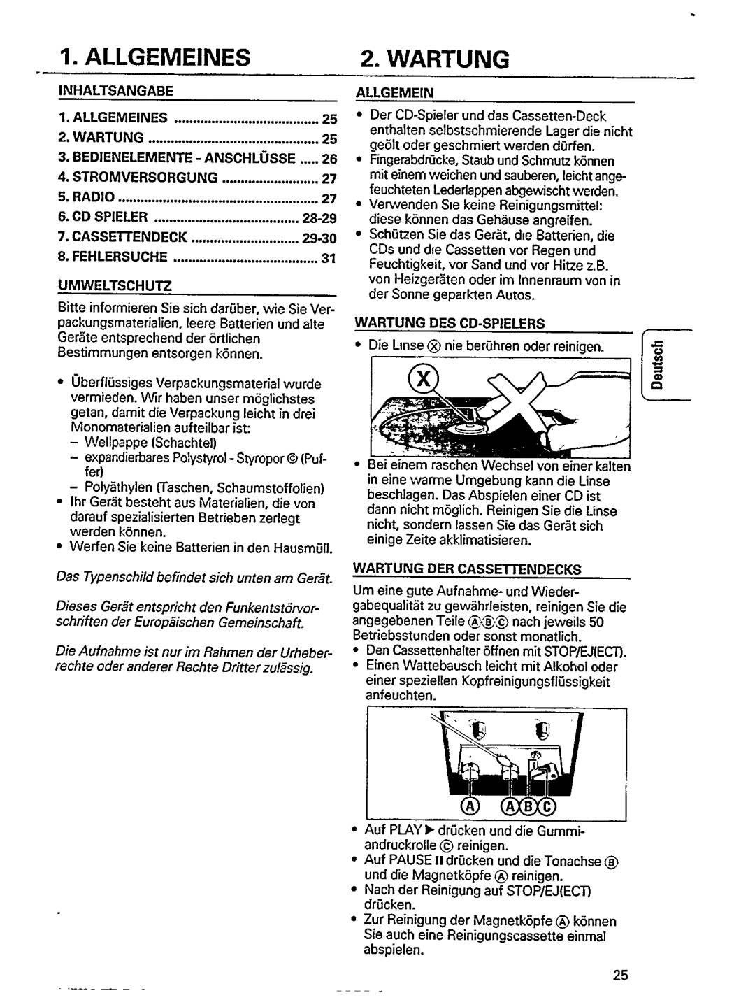 Philips AZ 8049 manual 