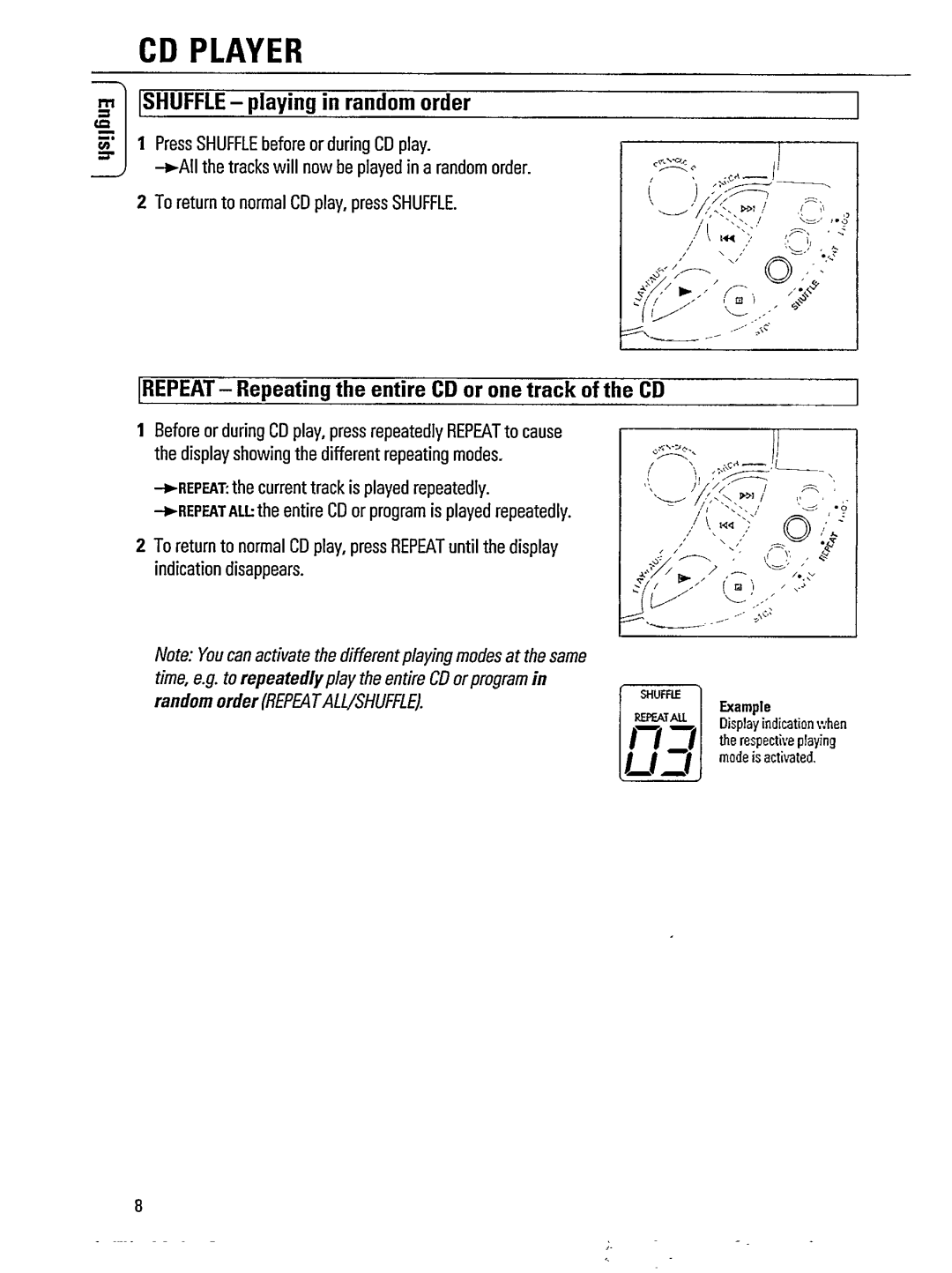 Philips AZ 8070 manual 