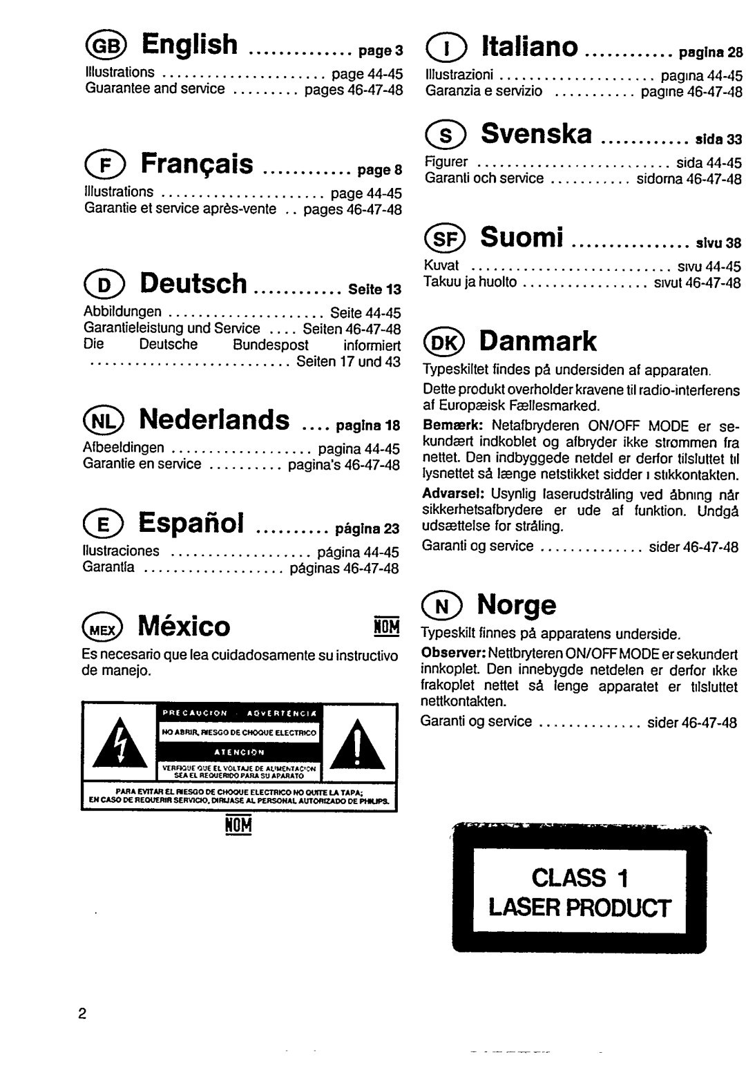 Philips AZ 8100, AZ 8102, AZ 8101 manual 