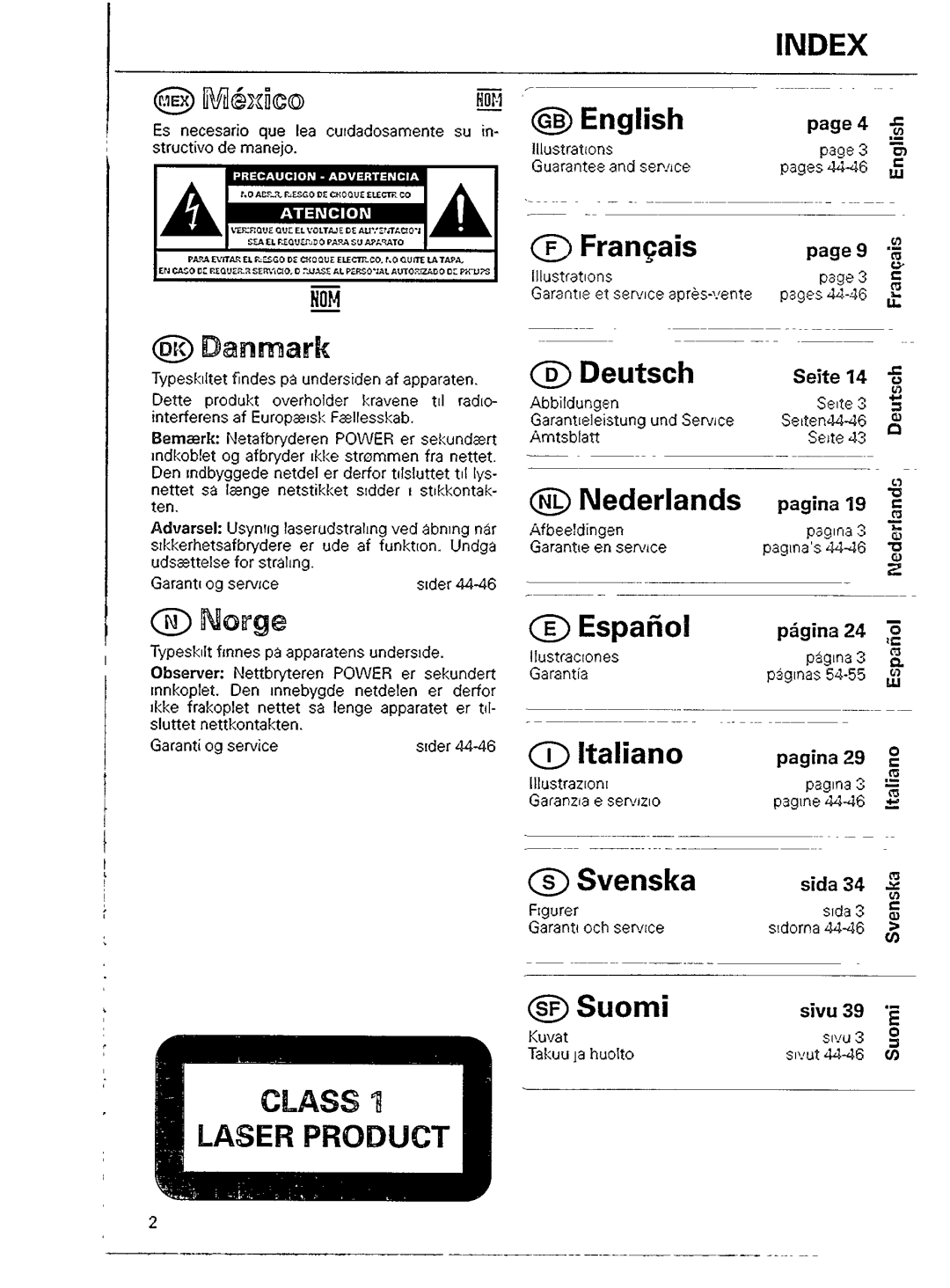 Philips AZ 8110, AZ 8114 manual 