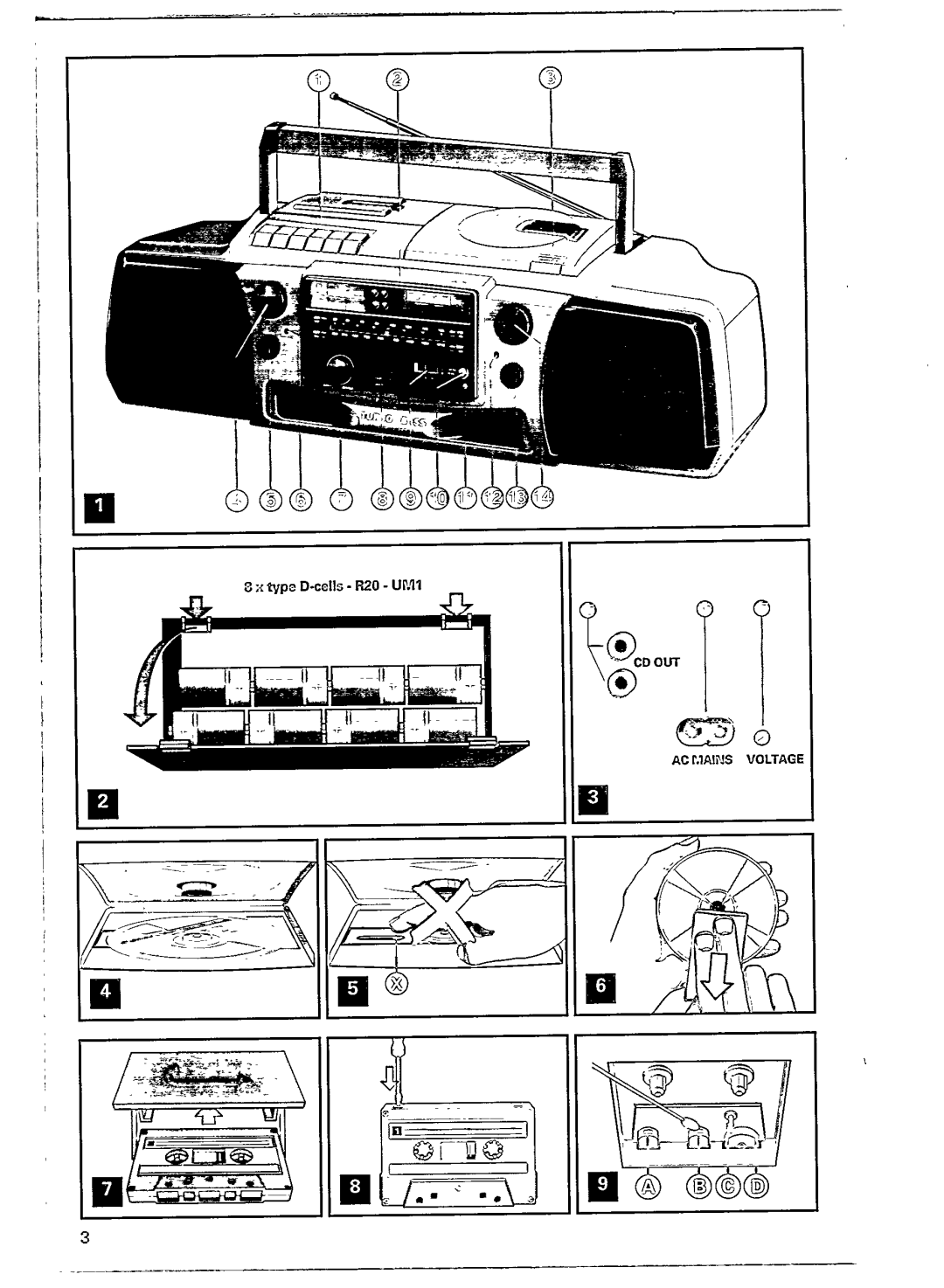 Philips AZ 8114, AZ 8110 manual 