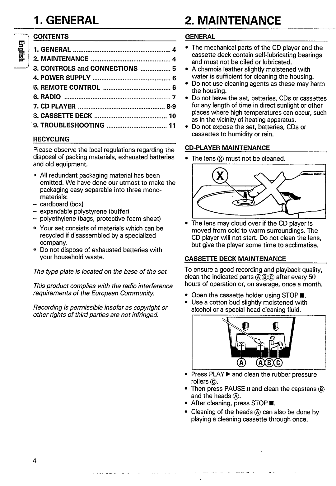 Philips AZ 8245 manual 