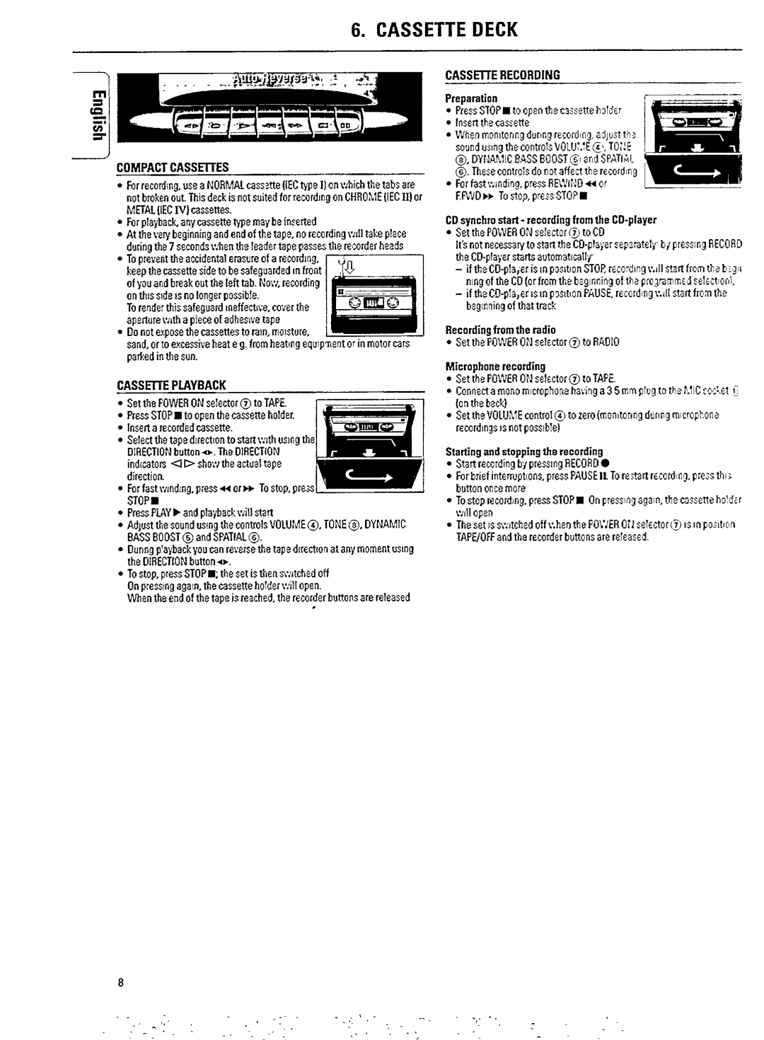 Philips AZ 8250 manual 