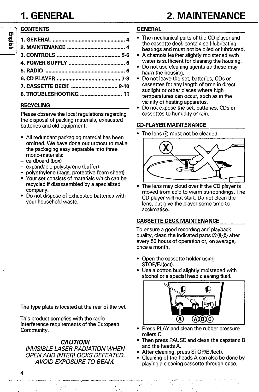 Philips AZ 8349 manual 