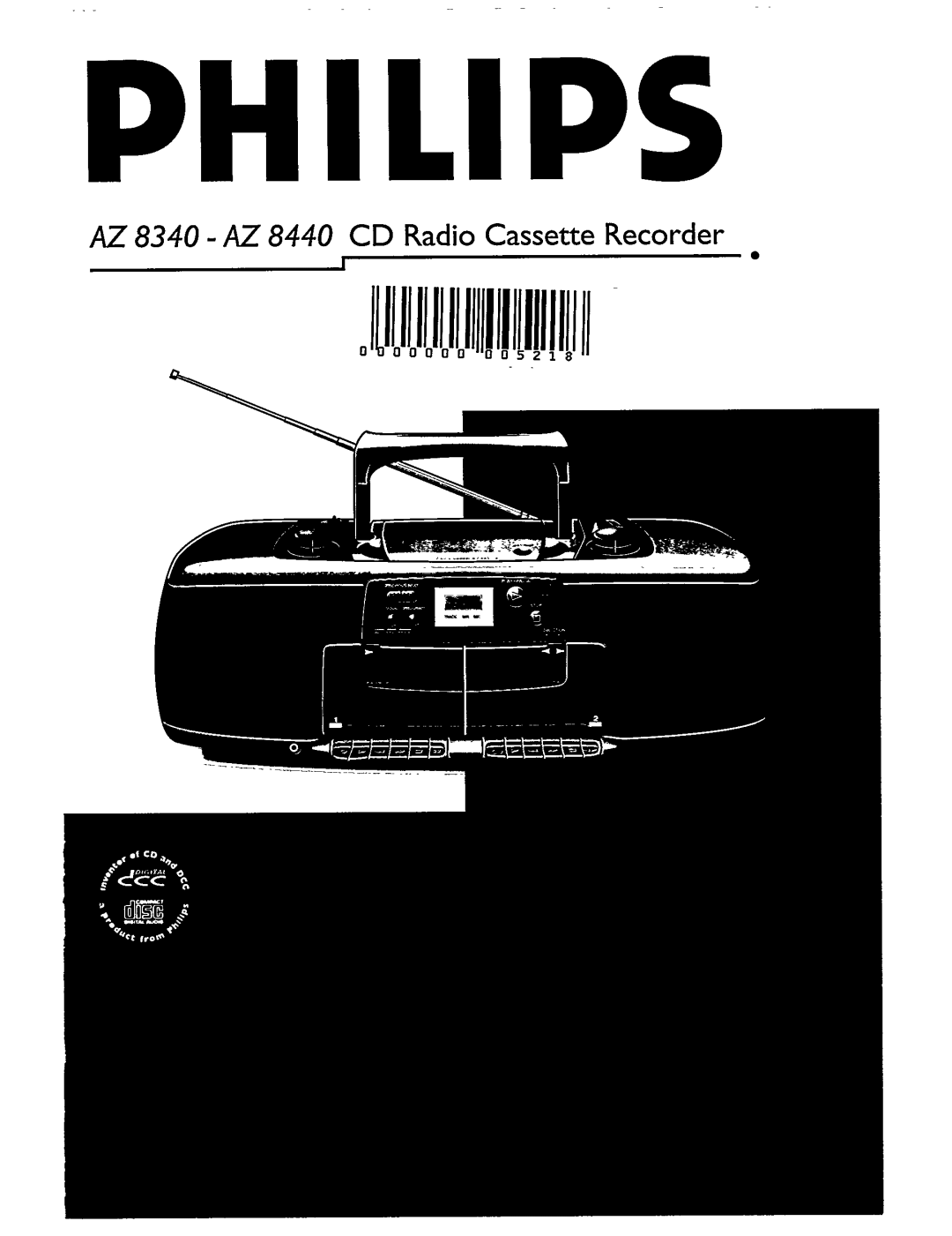 Philips AZ 8340, AZ 8440 manual 