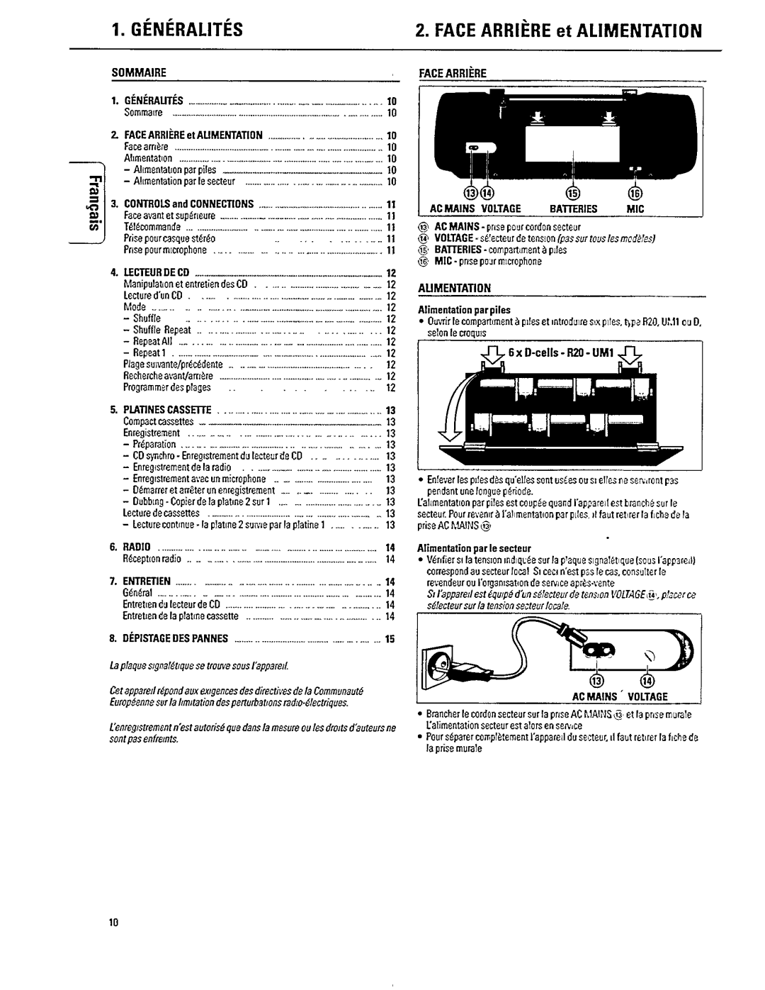 Philips AZ 8440, AZ 8340 manual 