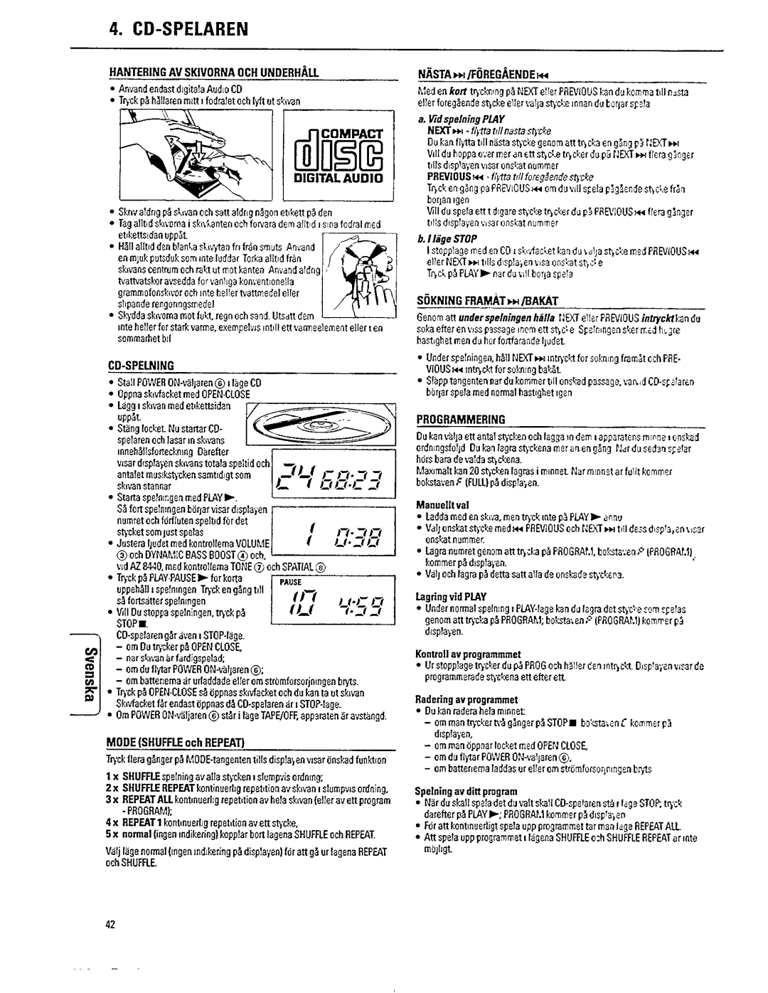 Philips AZ 8440, AZ 8340 manual 