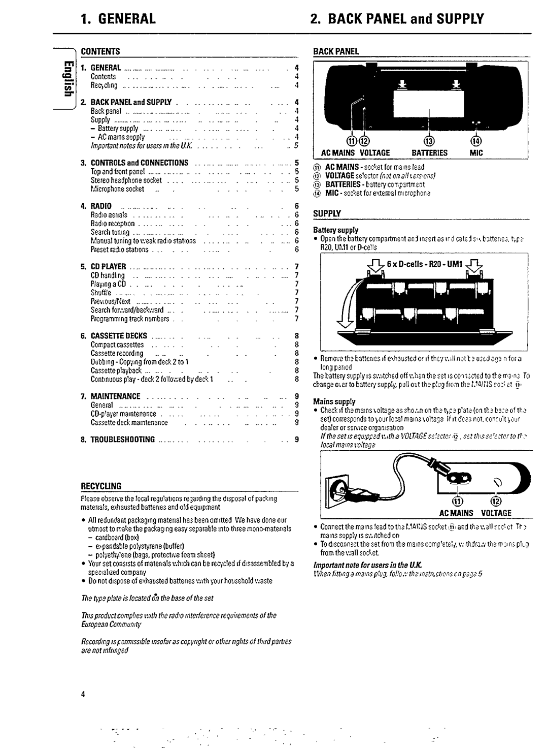 Philips AZ 8540/05 manual 