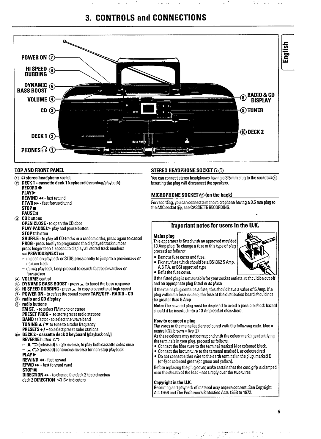 Philips AZ 8540/05 manual 