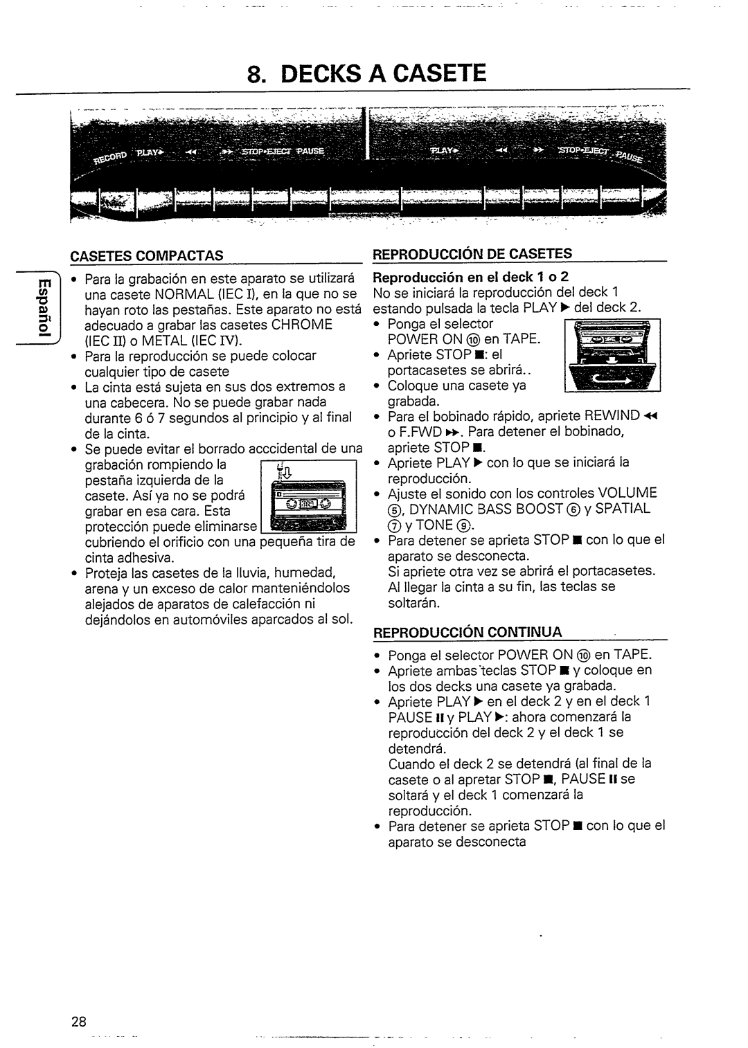 Philips AZ 8567, AZ 8562 manual 