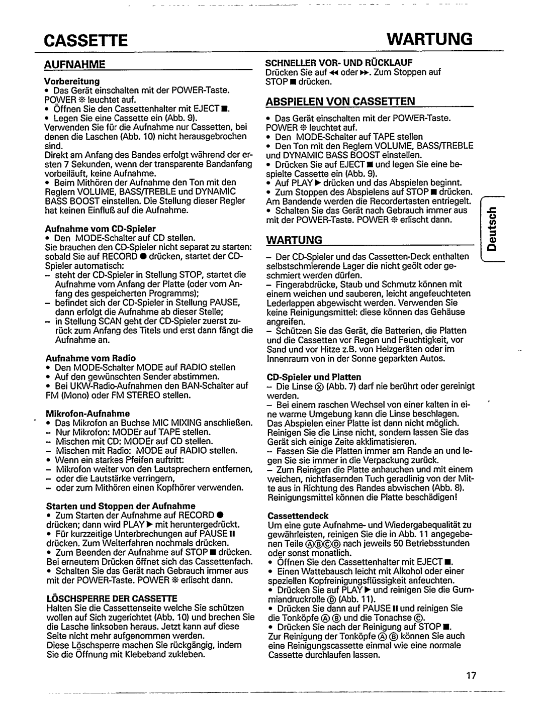 Philips AZ 9020 manual 