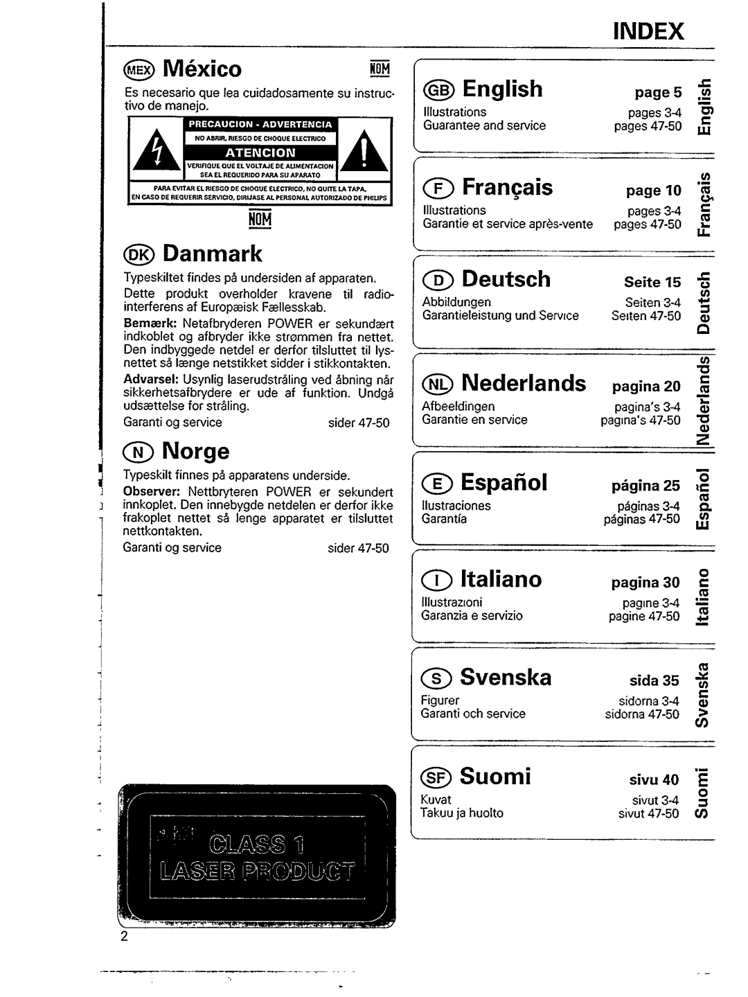 Philips AZ 9614, AZ 9613, AZ 9610 manual 