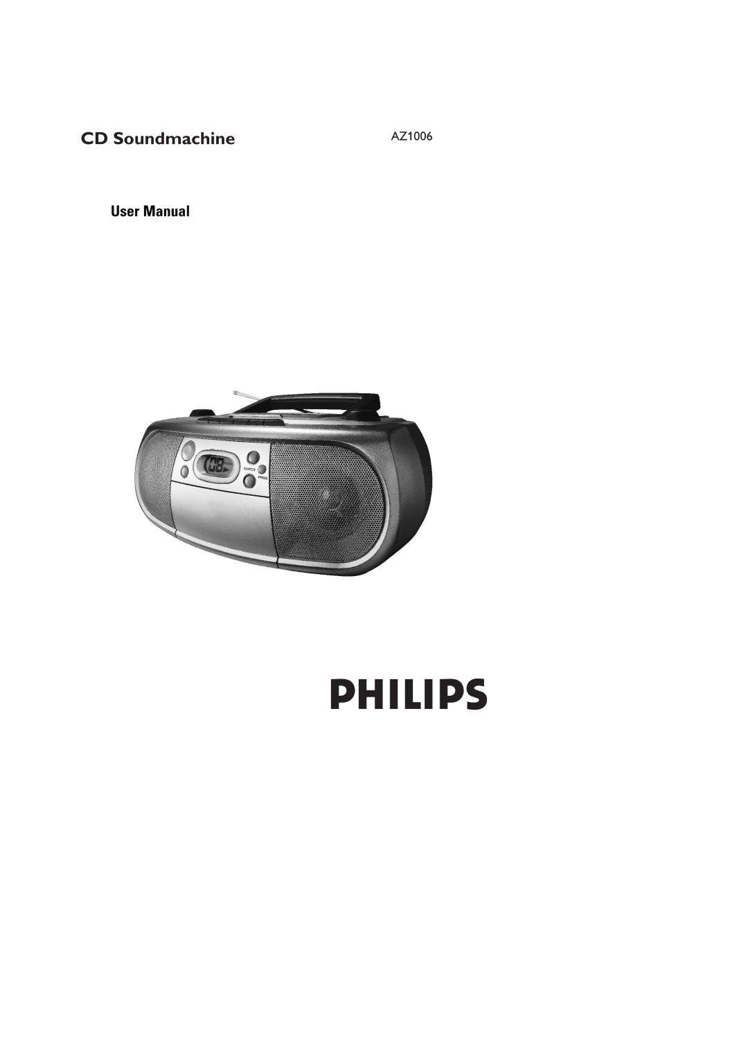 Philips AZ1006CD user manual CD Soundmachine 