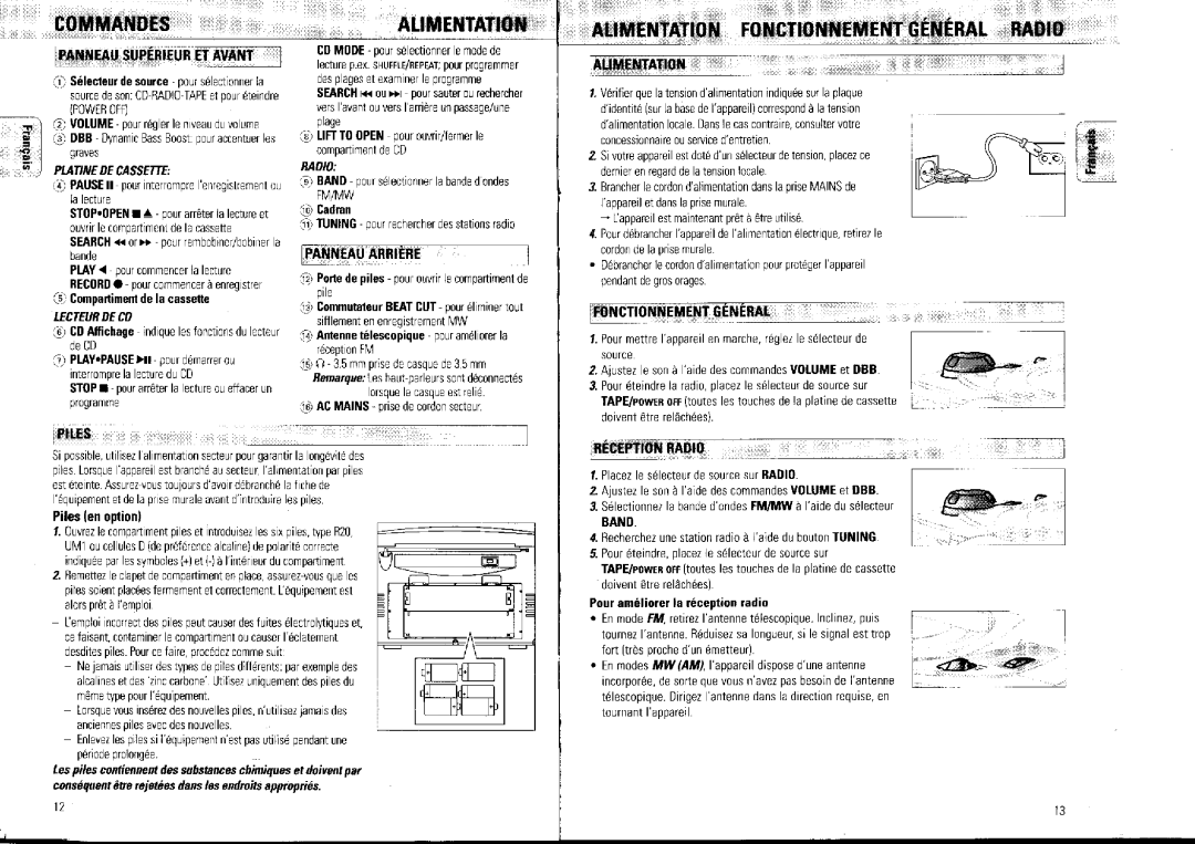 Philips AZ1007/01 manual 