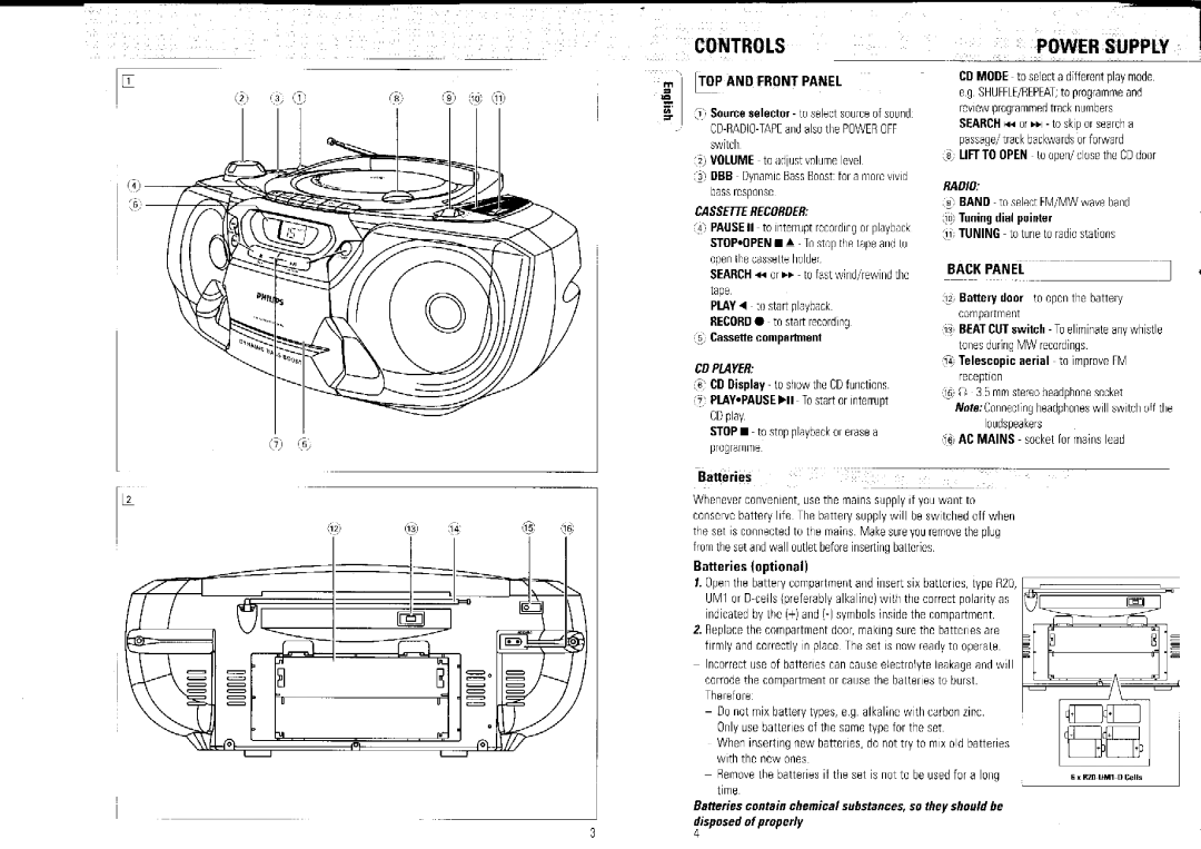 Philips AZ1007/01 manual 