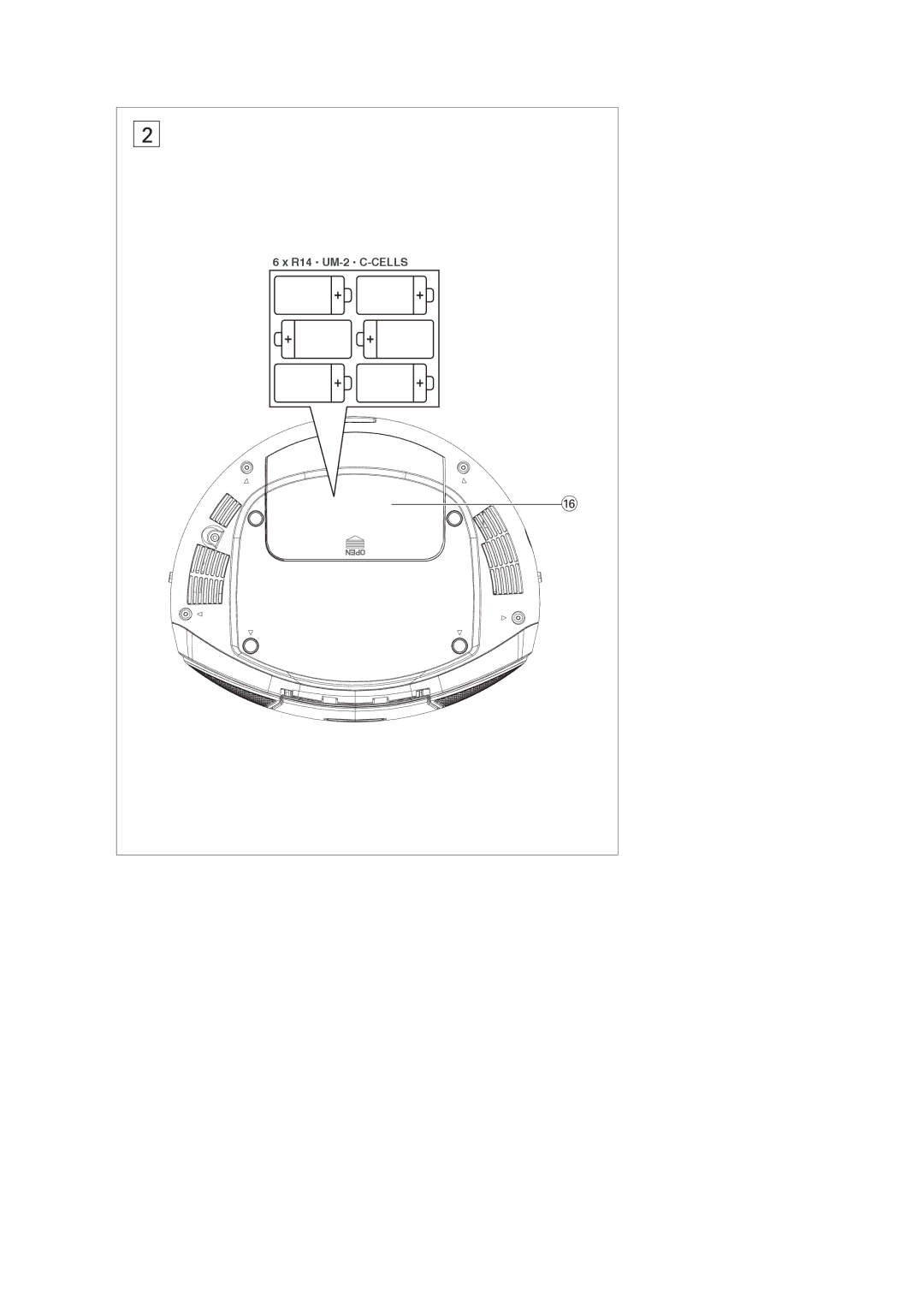 Philips AZ1037/37 quick start R14 UM-2 C-CELLS 