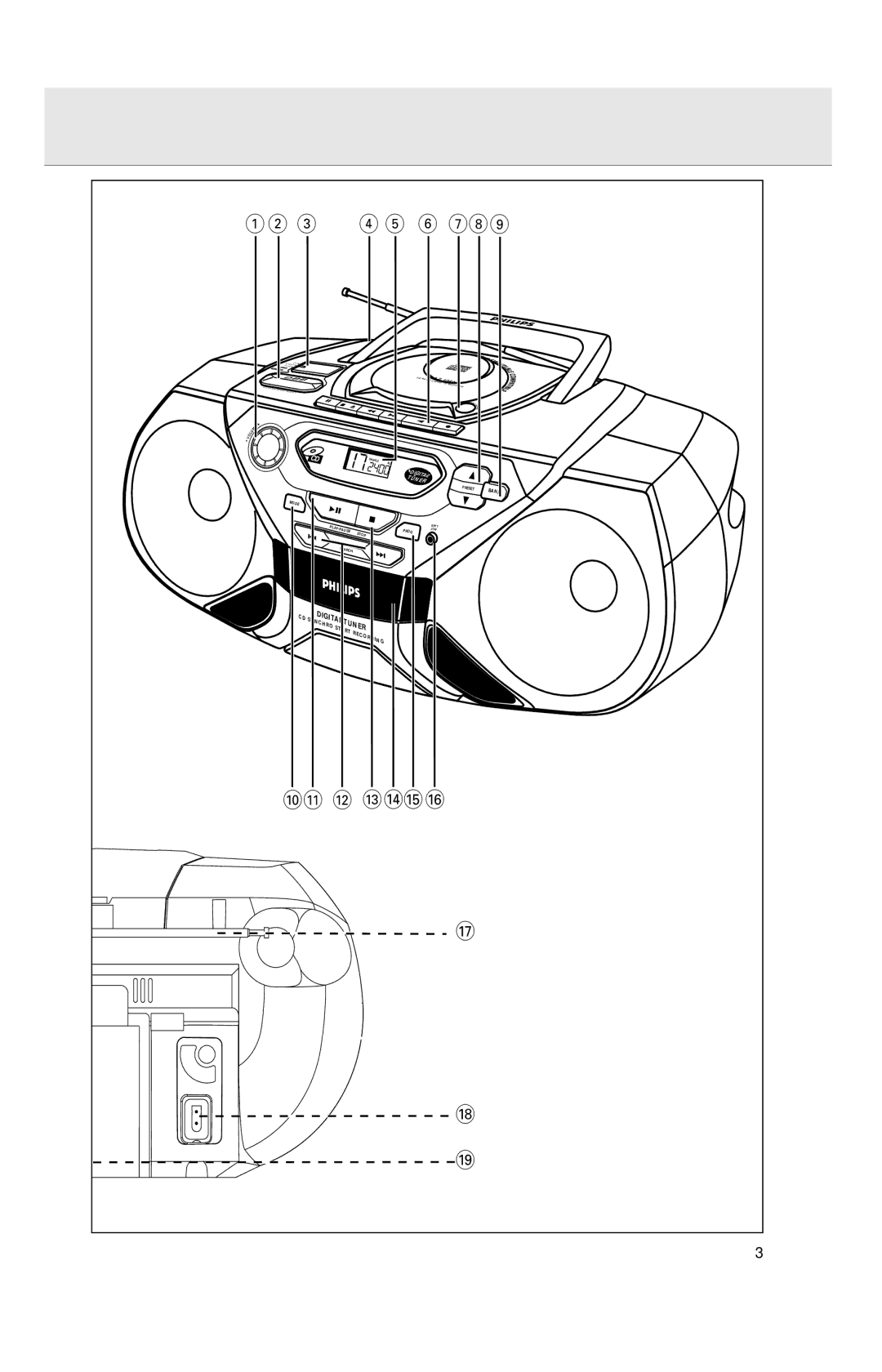 Philips AZ1040 manual @ #$% 