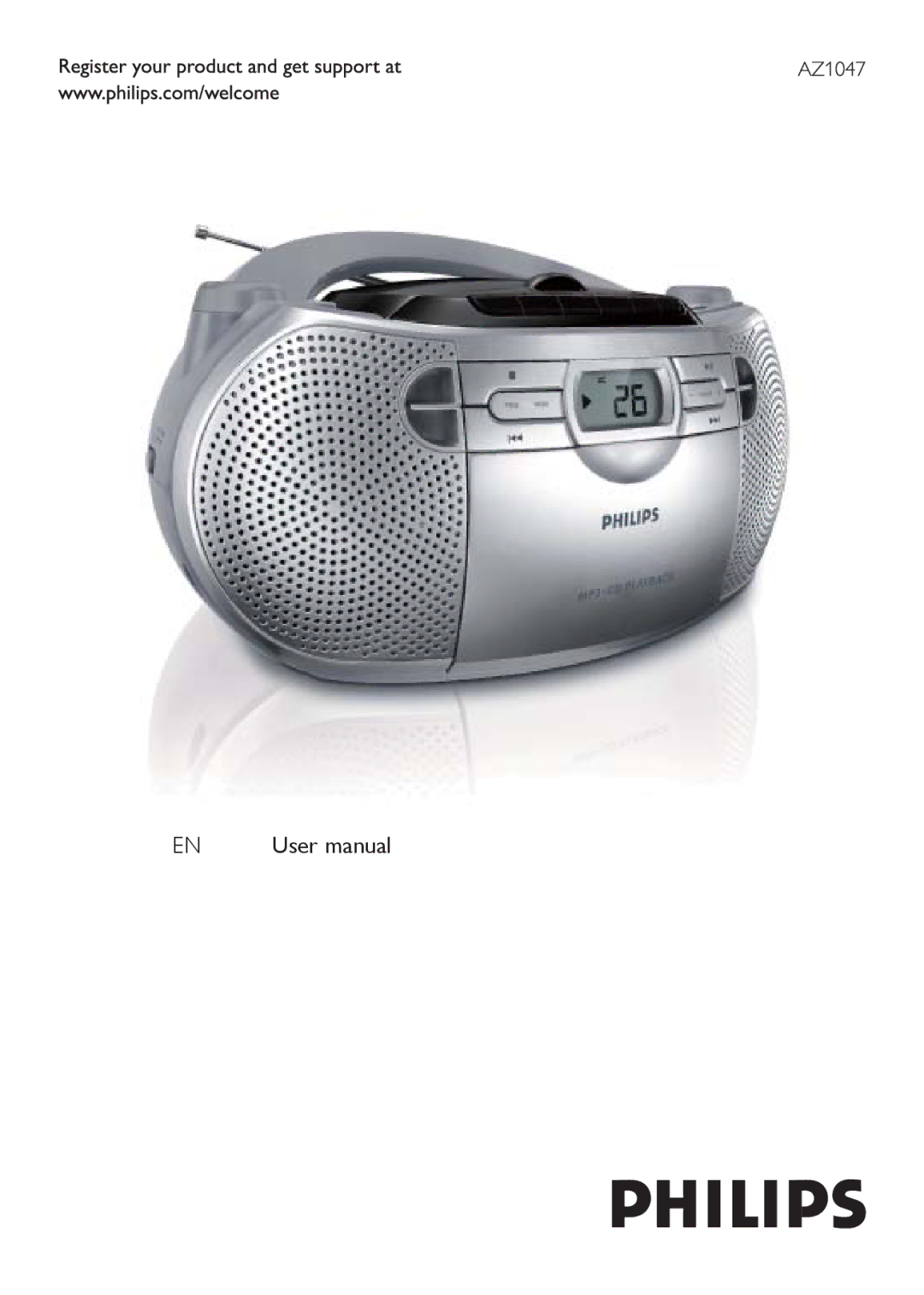 Philips AZ1047 user manual 