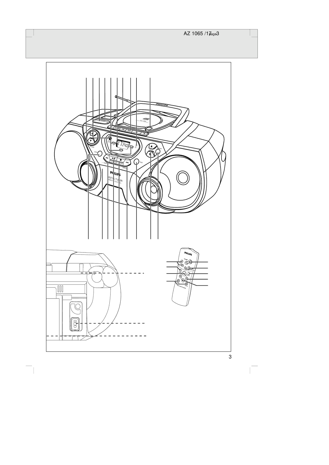 Philips AZ1065 manual 234567 