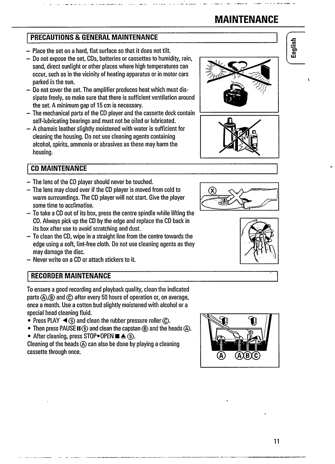 Philips AZ 1102, AZ1101 manual 