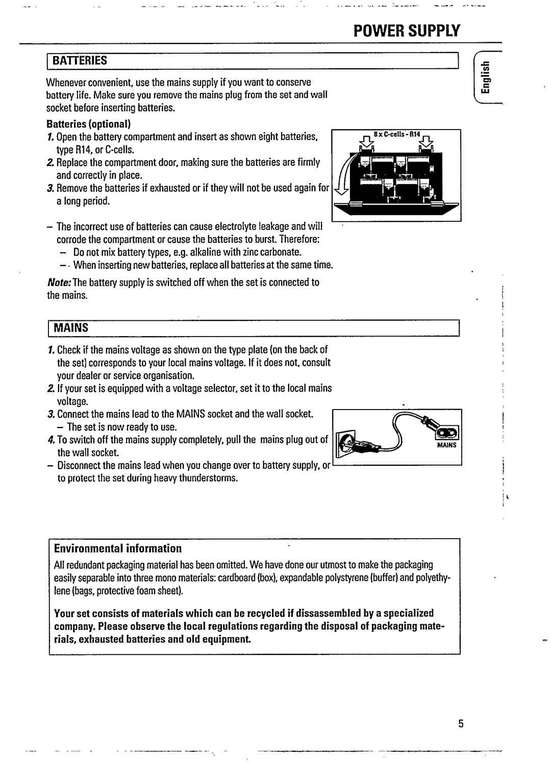 Philips AZ 1102, AZ1101 manual 