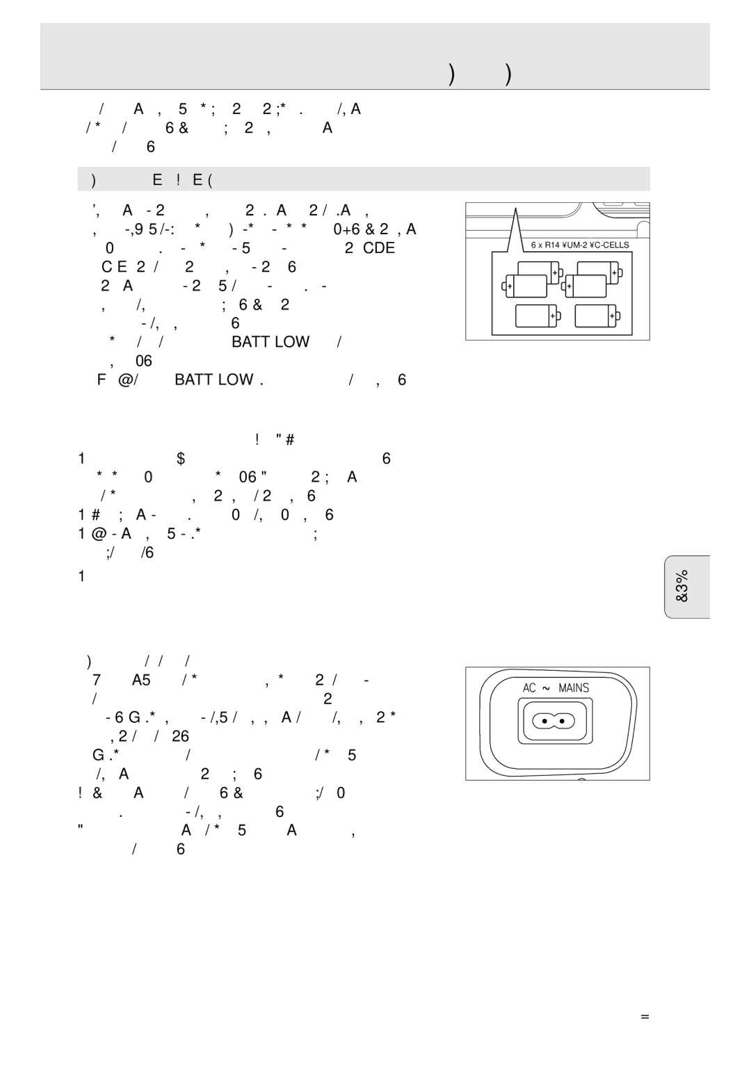 Philips AZ1141, AZ1143, 1140 manual Zasilanie Sieciowe, Zasilanie Bateryjne Opcja, Zasilanie Prådem Zmiennym 