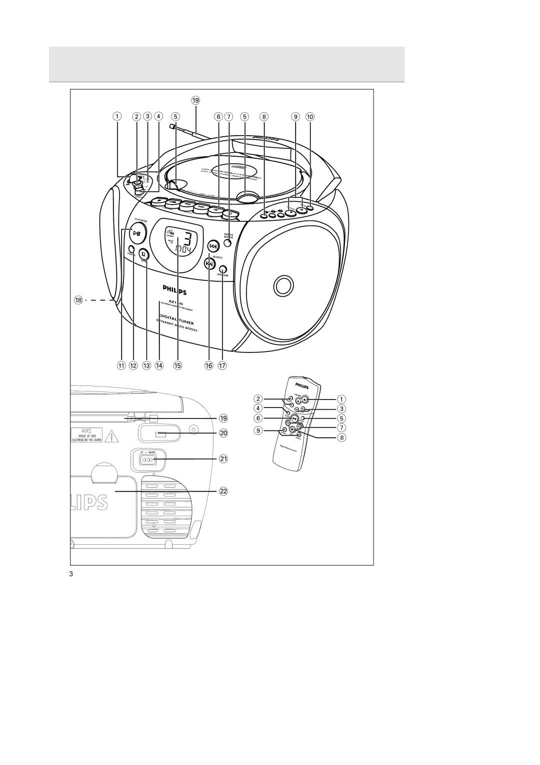 Philips AZ1147, AZ1148, AZ1146 manual @ # $ % 