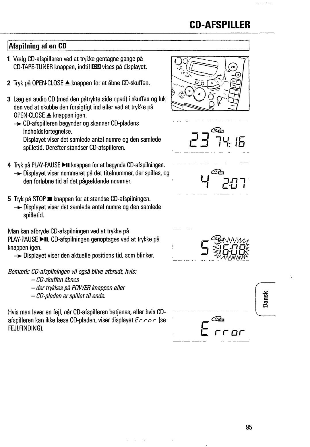 Philips AZ1407 manual 