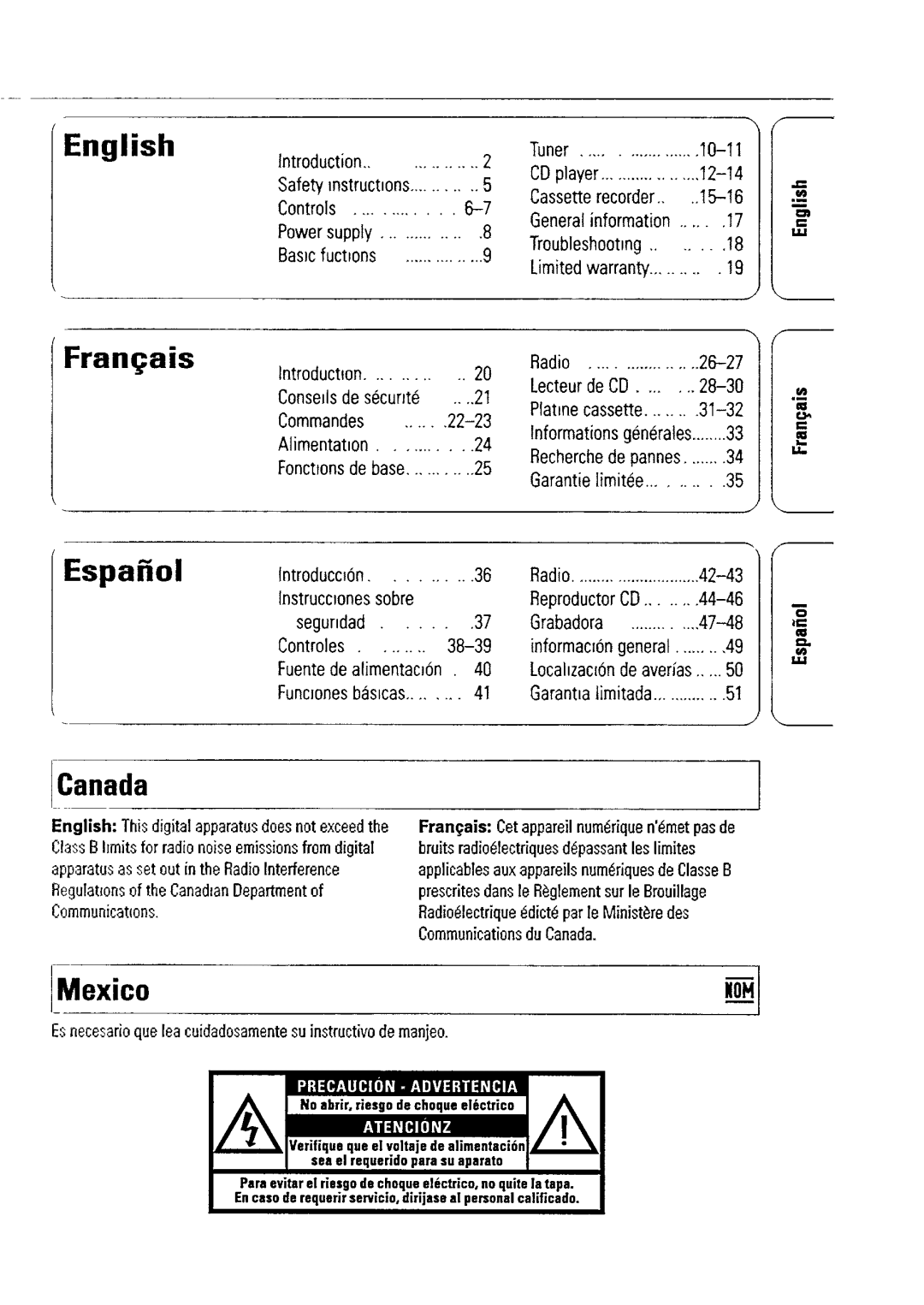 Philips AZ1509 manual 