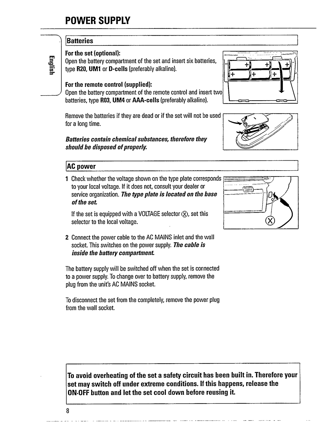 Philips AZ1518 manual 