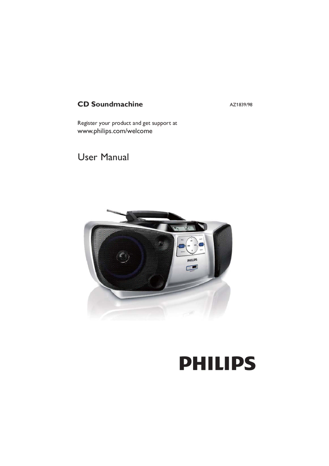 Philips AZ1839/98 user manual CD Soundmachine 