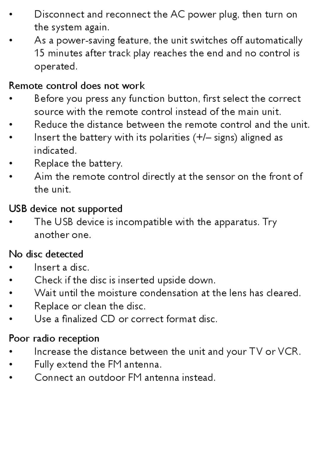 Philips AZ1852 user manual 