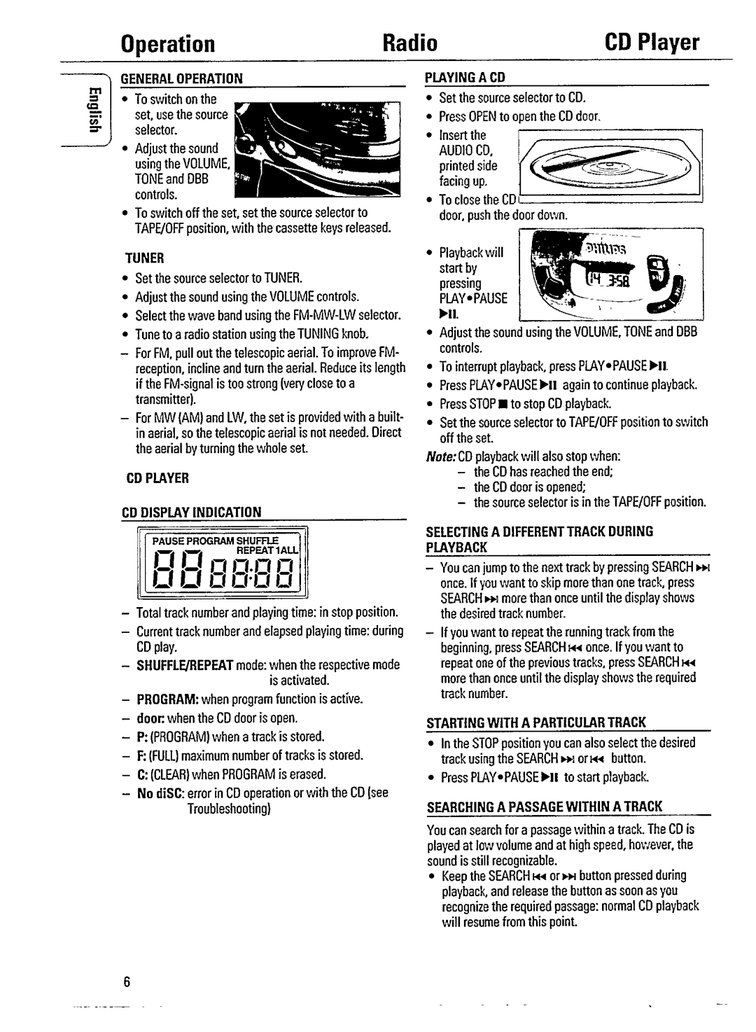 Philips AZ2100 manual 