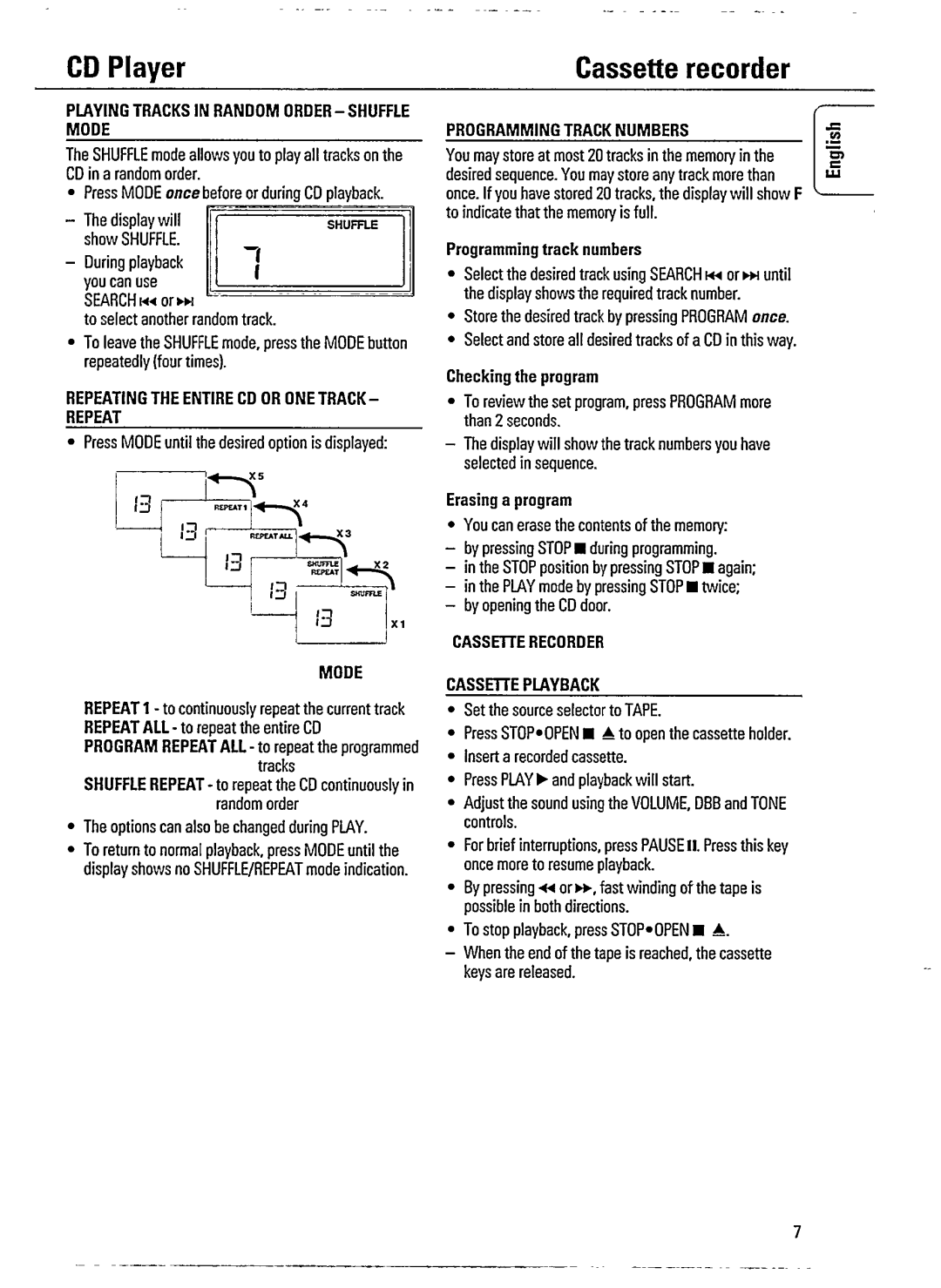 Philips AZ2100 manual 