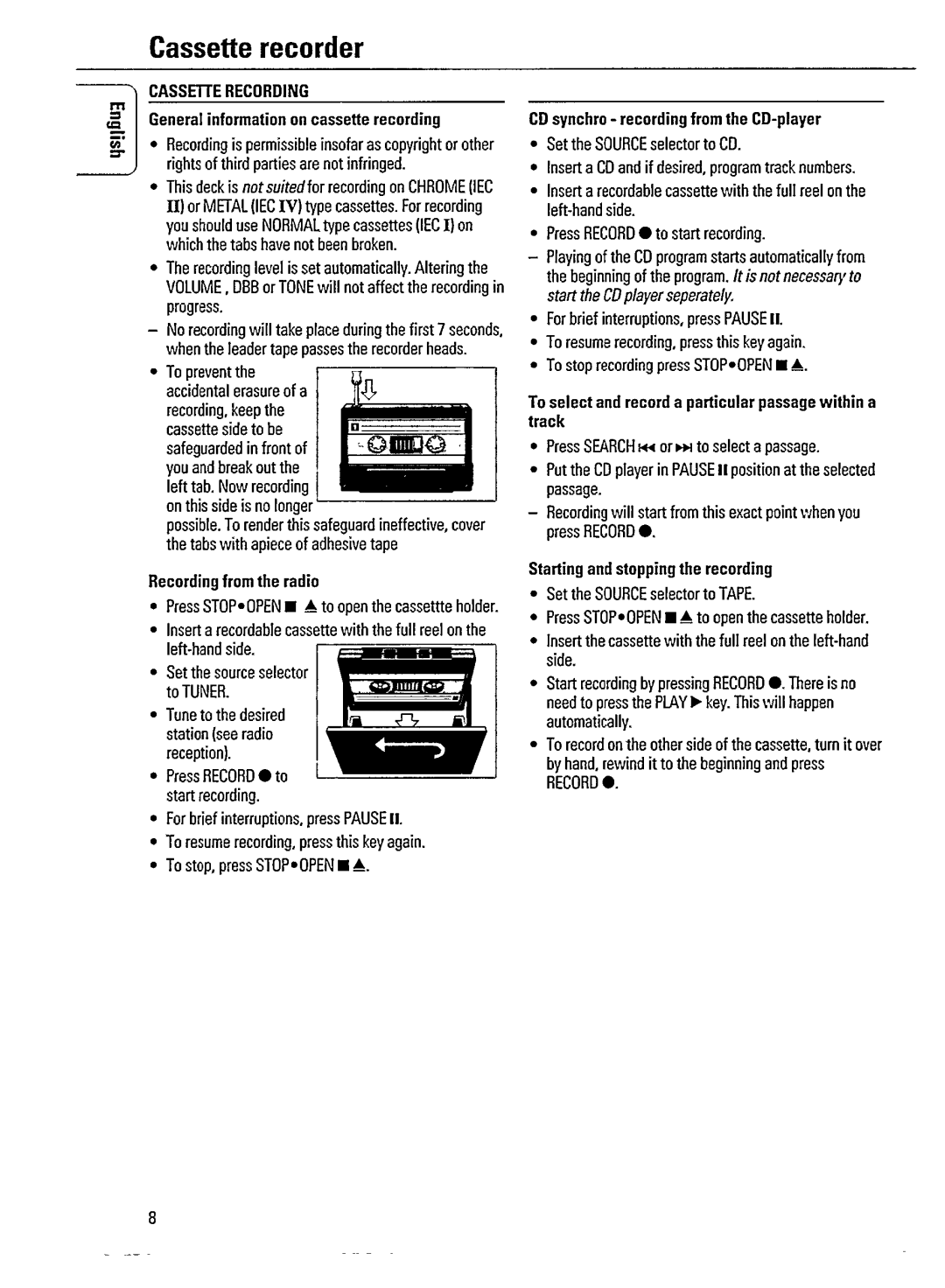 Philips AZ2100 manual 