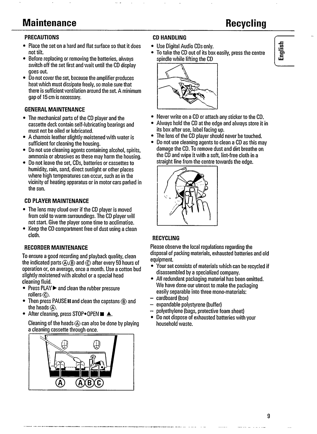 Philips AZ2100 manual 