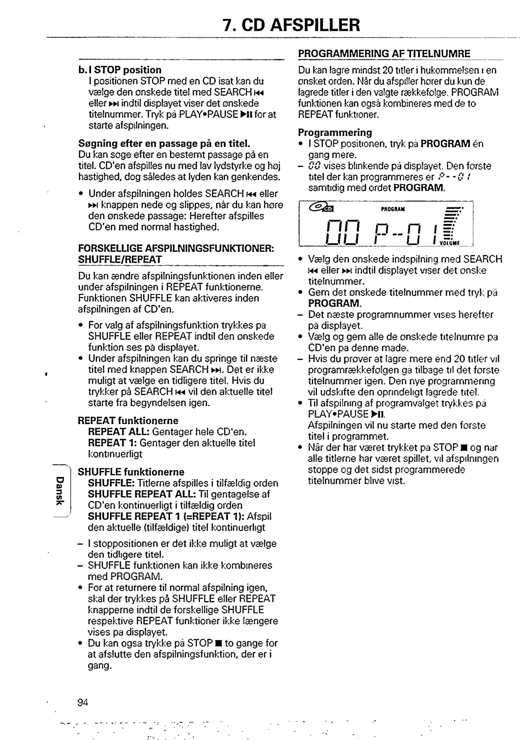 Philips AZ2405 manual 