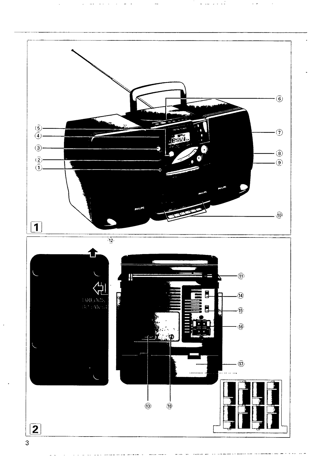 Philips AZ2405 manual 