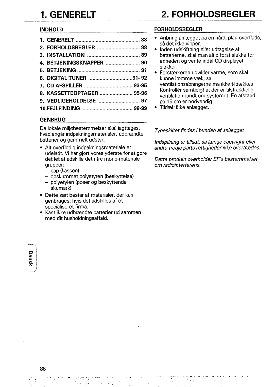 Philips AZ2405 manual 