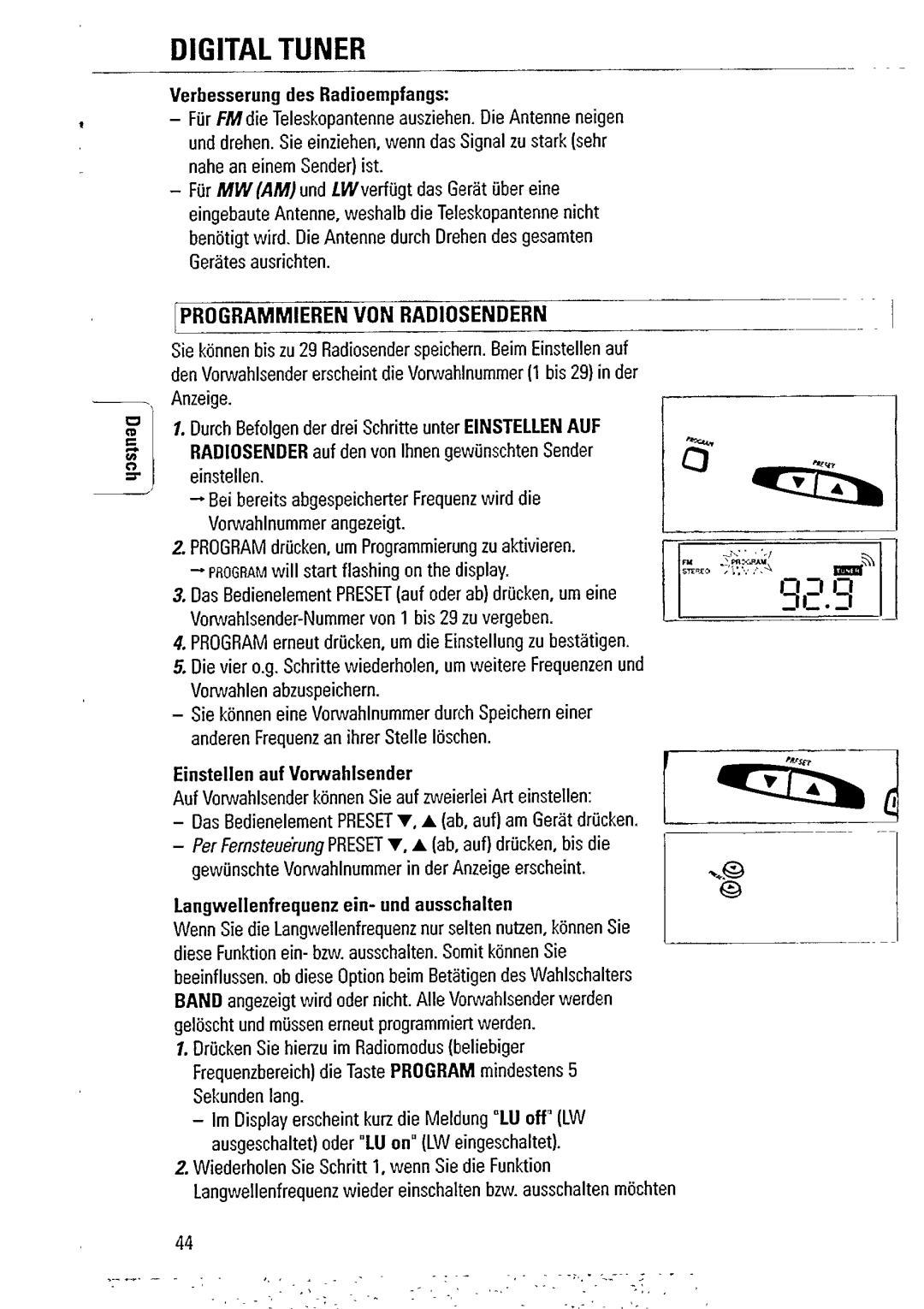 Philips AZ2407 manual 