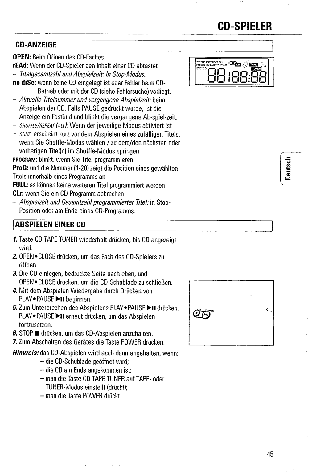 Philips AZ2407 manual 