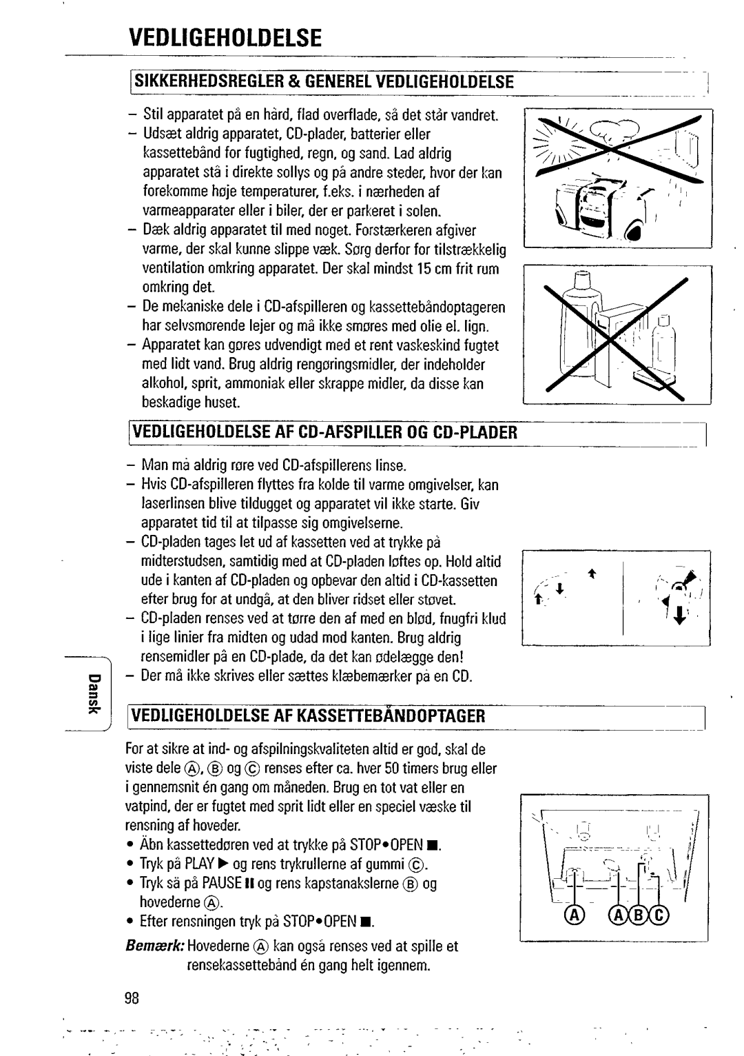 Philips AZ2407 manual 