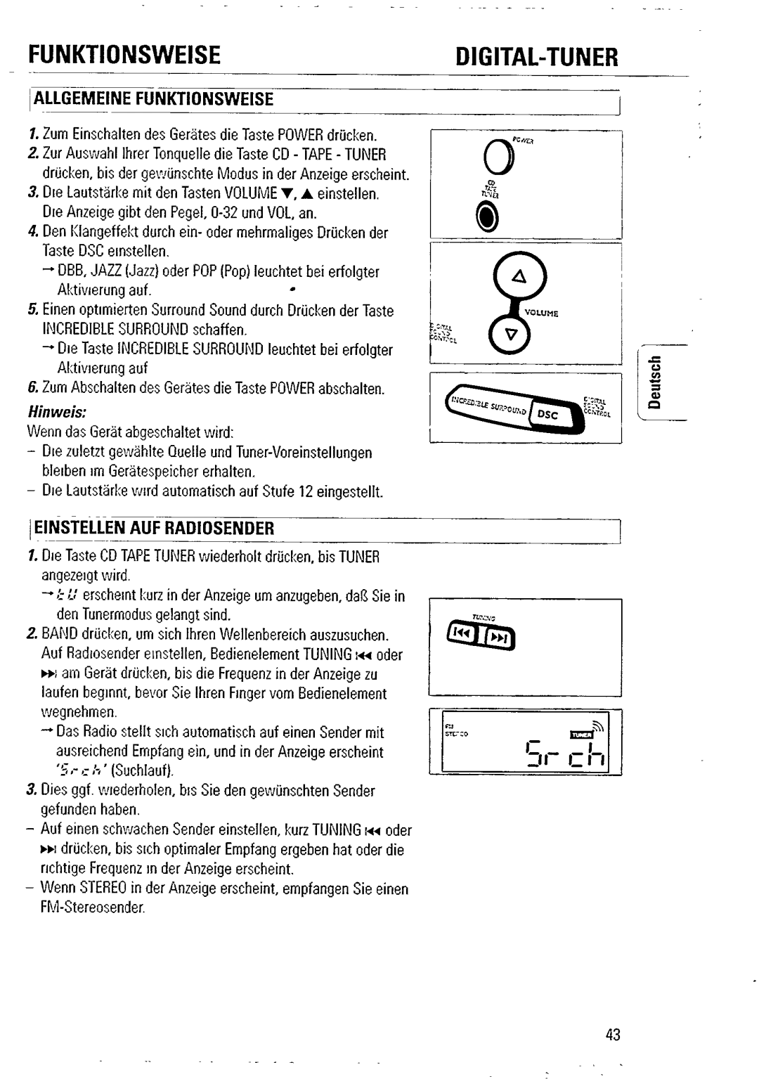 Philips AZ2407 manual 