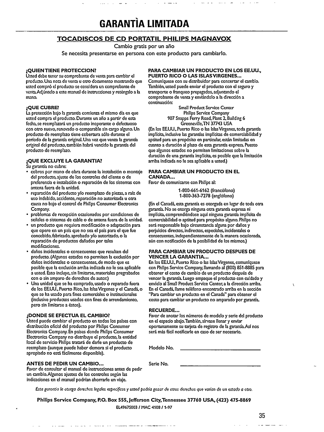 Philips AZ240717 manual 