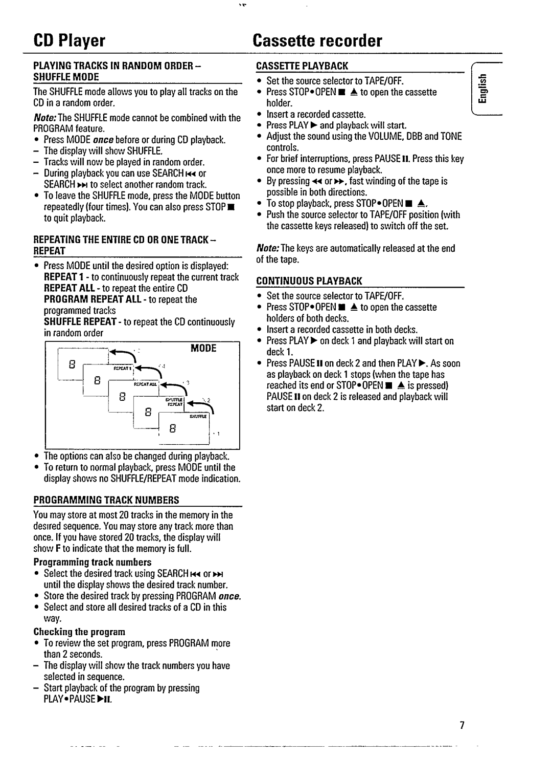 Philips AZ2600 manual 