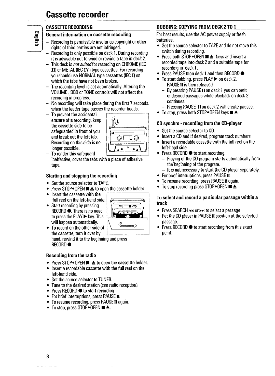 Philips AZ2600 manual 