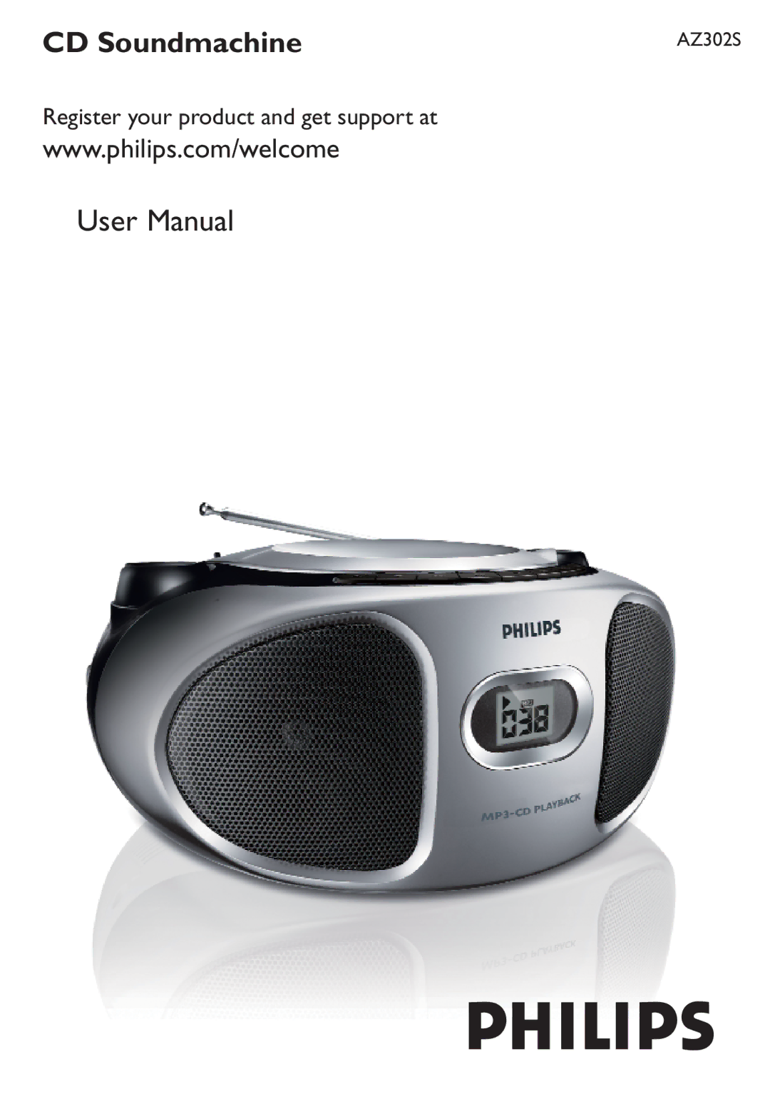 Philips AZ302S user manual CD Soundmachine 