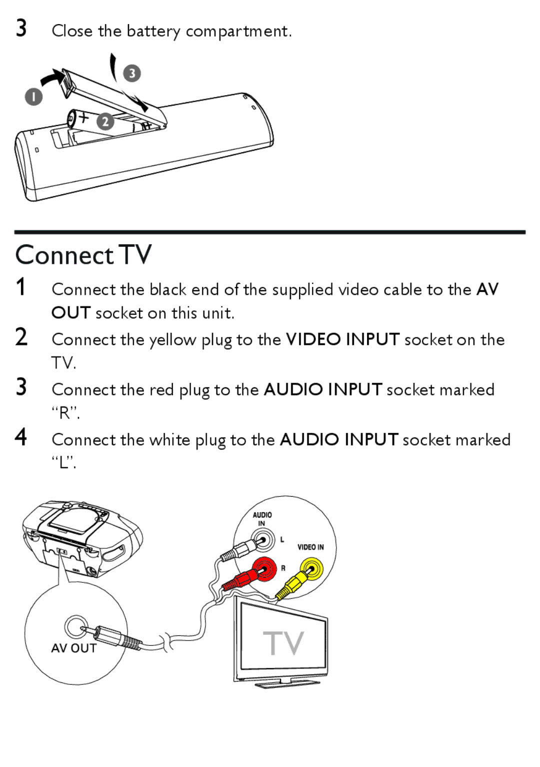 Philips AZ5740 user manual Connect TV 