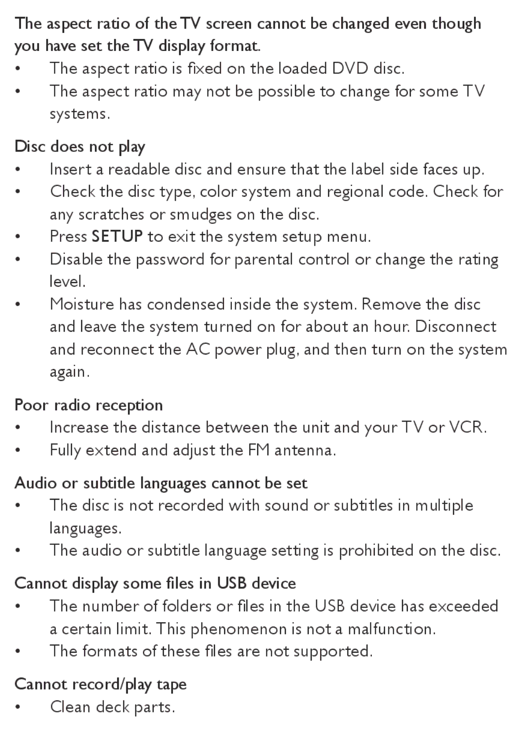 Philips AZ5740 user manual 