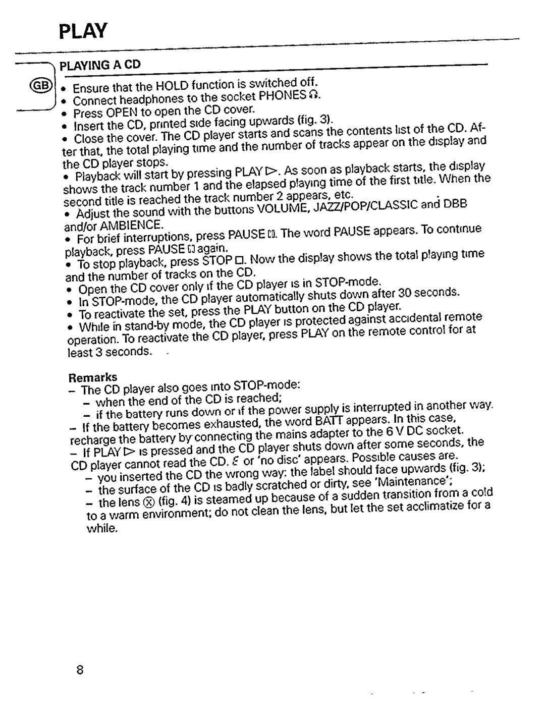 Philips AZ6808/17, AZ 6808 manual 